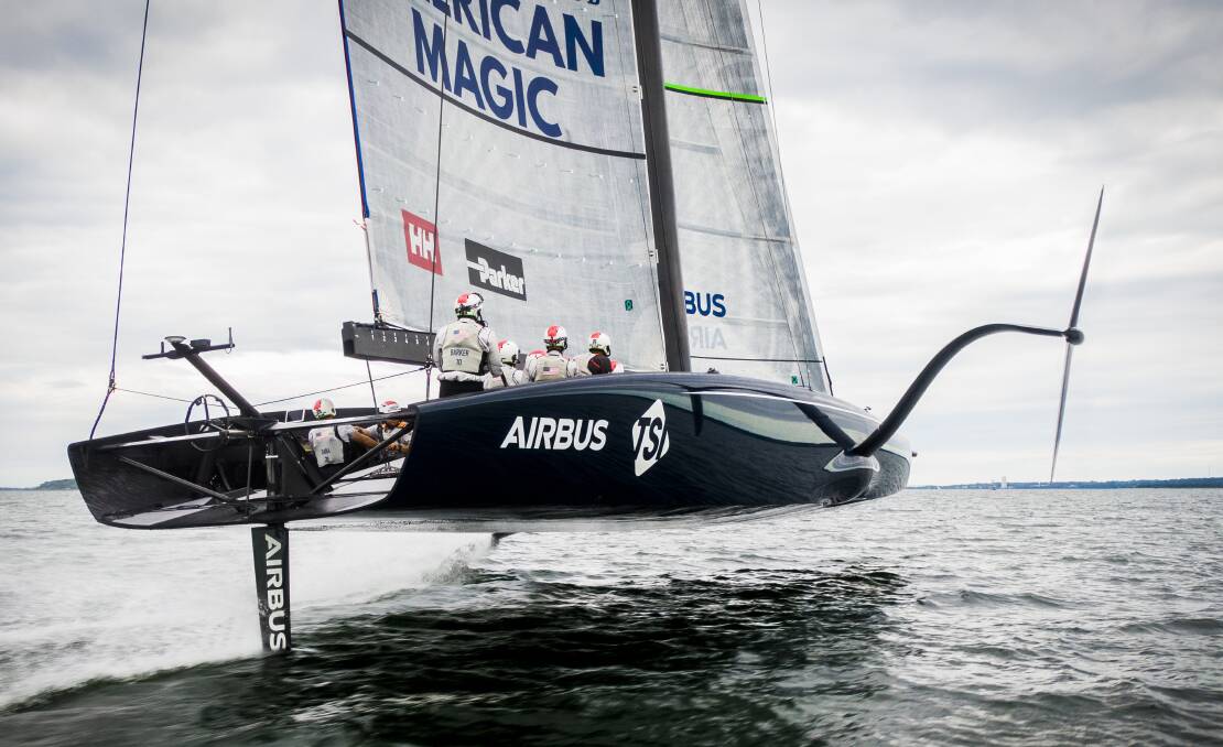 OFF AND RACING: American Magic is one of four AC75s launched ahead of the America's Cup in 2021.