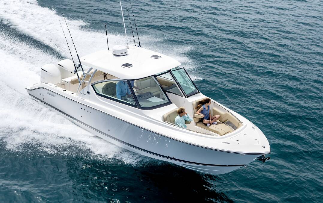 QUICK PURSUIT: Renowned fishing boat brand Pursuit will touch down in Australian waters this year.