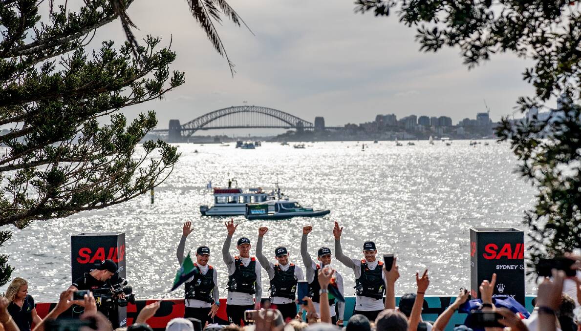 HOMETOWN GLORY: The inaugural SailGP event in Sydney drew huge crowds to the harbour.