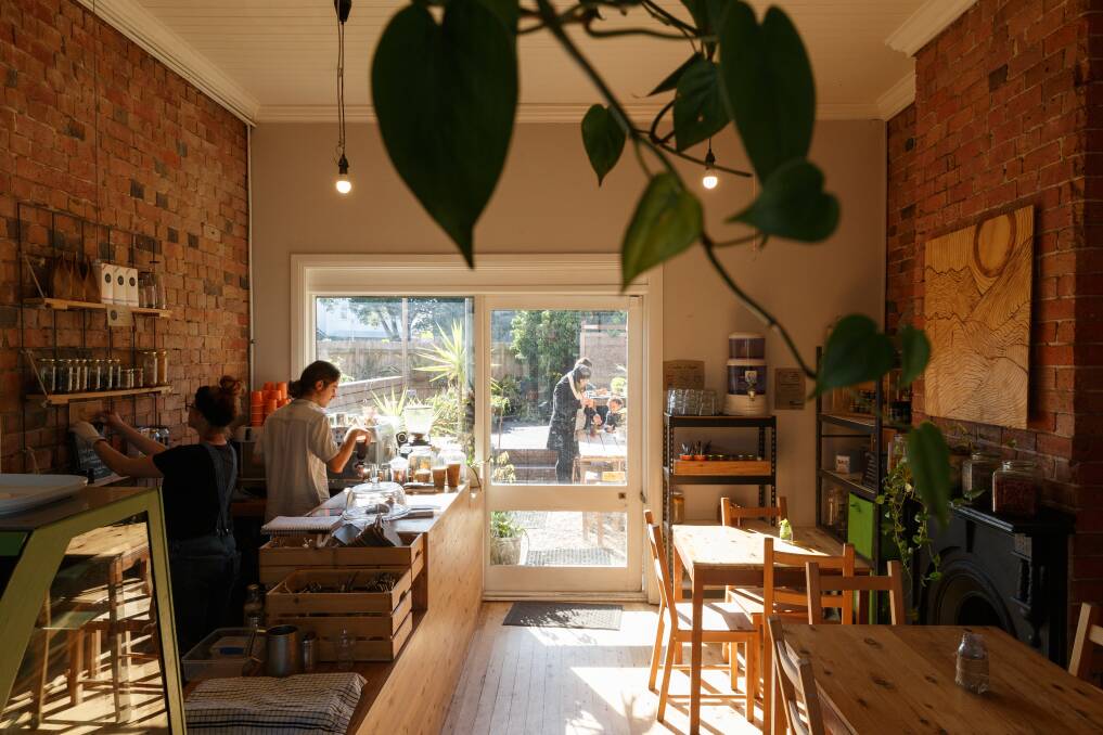 WELCOMING: More greenery features in their sunny spot in Glebe Road.