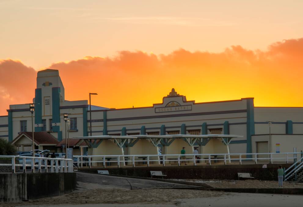The grand ocean baths pavilion will celebrate its centenary this month. Picture by Dianne Newman