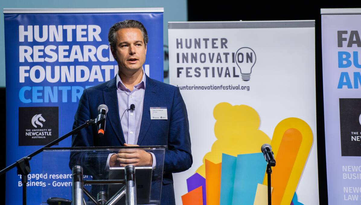 WINNING FORMULA: Sander van Amelsvoort, of SJS Strategy, tells the Hunter Economic Breakfast how Eindhoven, in the Netherlands, went from being a centre of high unemployment to one of Europe's most innovative regions.