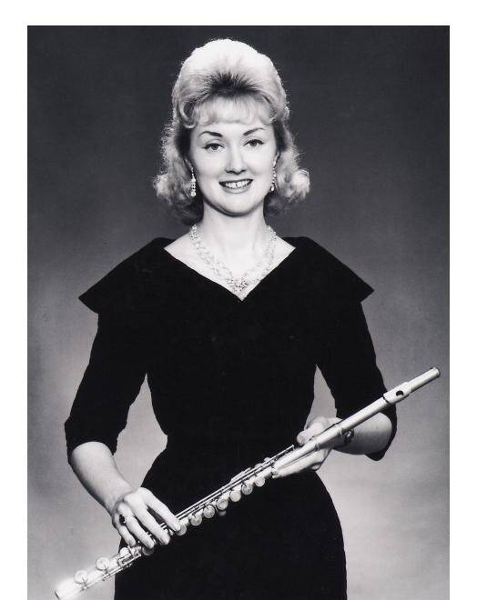 Multi-talented: Flautist Pat Charker in the 1950s. Photo: Bob Suker