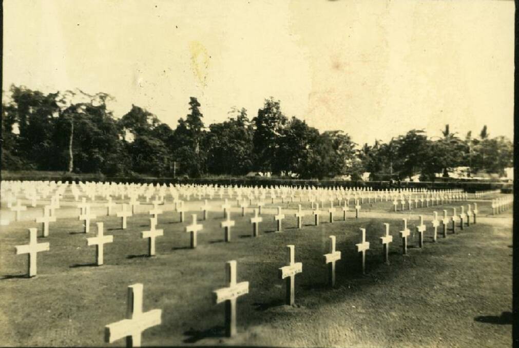 SEARCH: Australian military cemetery in New Guinea. The Australian War Graves Section followed up on information of Australian graves. Image: UoN's Cultural Collection 
