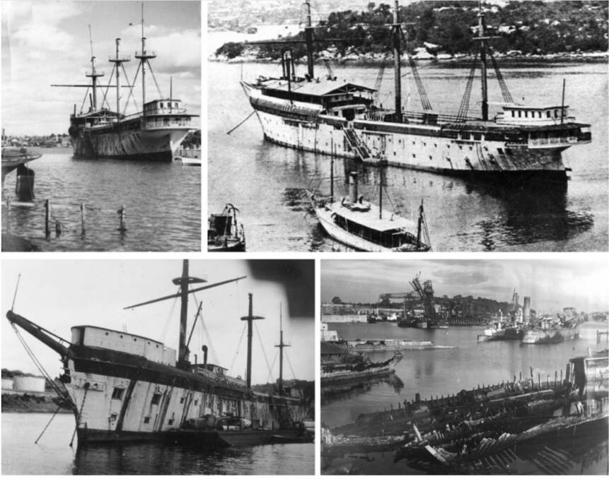 GONE: The passenger clipper Sobraon (renamed Tingira) as seen in its last days before being broken up. Image: Royal Australian Navy