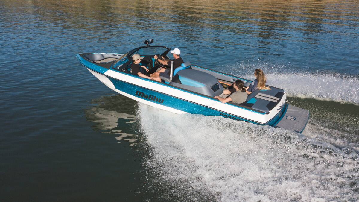 Cross-over: The new Response TXR, a classic Malibu ski boat, is designed, engineered and made in Australia. 