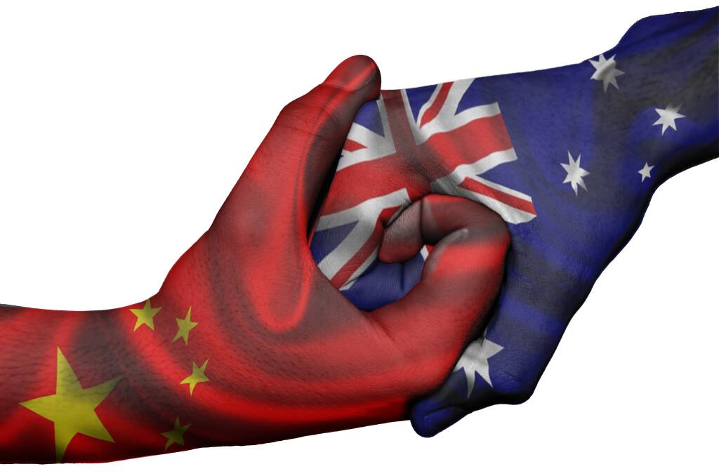TIGHT GRIP: Australia's free trade policies have made it highly dependent on China.