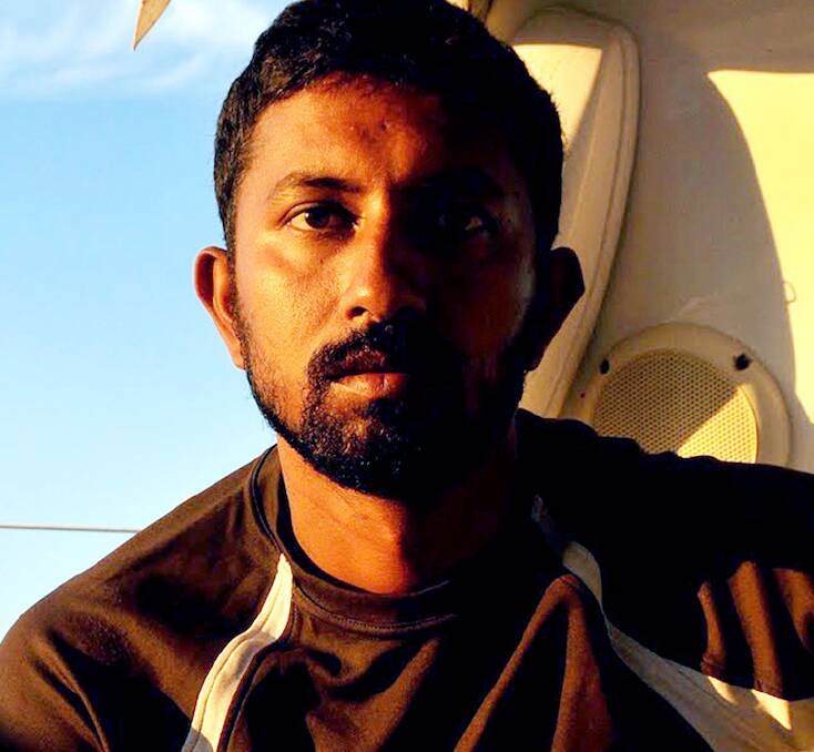 DRAMA: Indian Naval Officer Commander Abhilash Tomy.  He was about 1860 nautical miles west of Perth when a storm snapped both masts on his yacht.