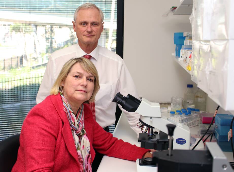 HEALTHY PREOCCUPATION: Pathologist Professor Marjorie Walker with gastroenterologist Professor Nick Talley.