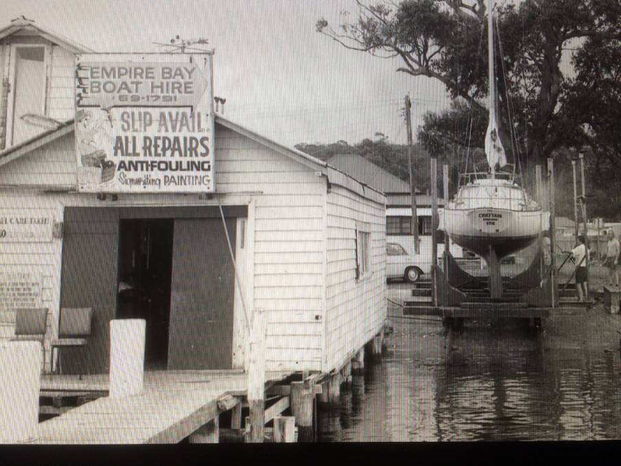 Memories: The historic Empire Bay boatshed in its prime. Pictures: Supplied