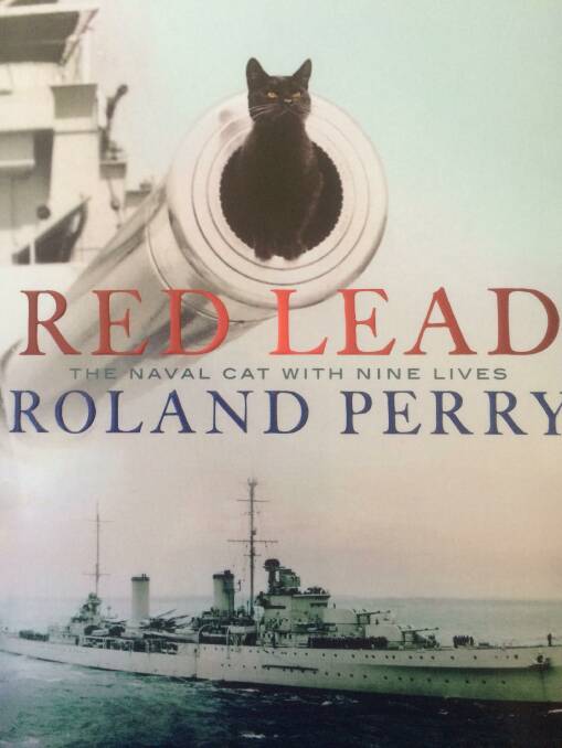 NINE LIVES: The book cover of Red Lead about the legendary naval cat.