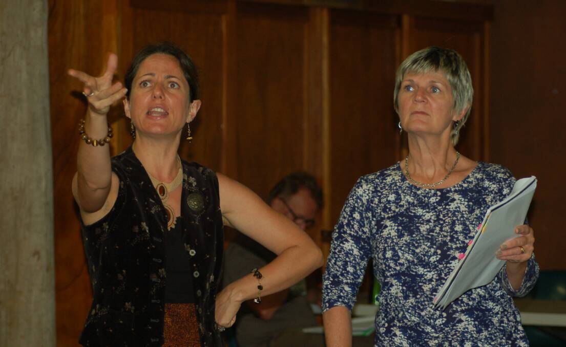 UNDER MILK WOOD: Sophie Cook and Roisin Pengally in Valley Artists' production of the Dylan Thomas classic.