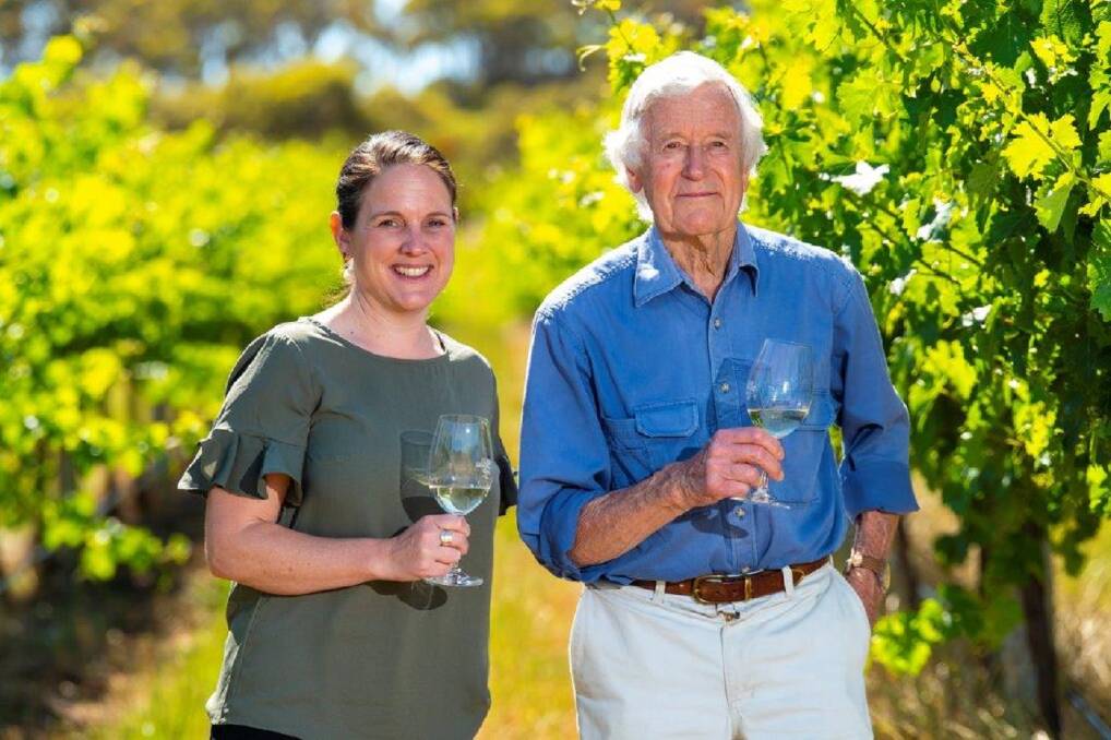 GREAT LEGACY: Keeda Zilm and John Vickery are maintaining Vickery riesling standards of excellence.