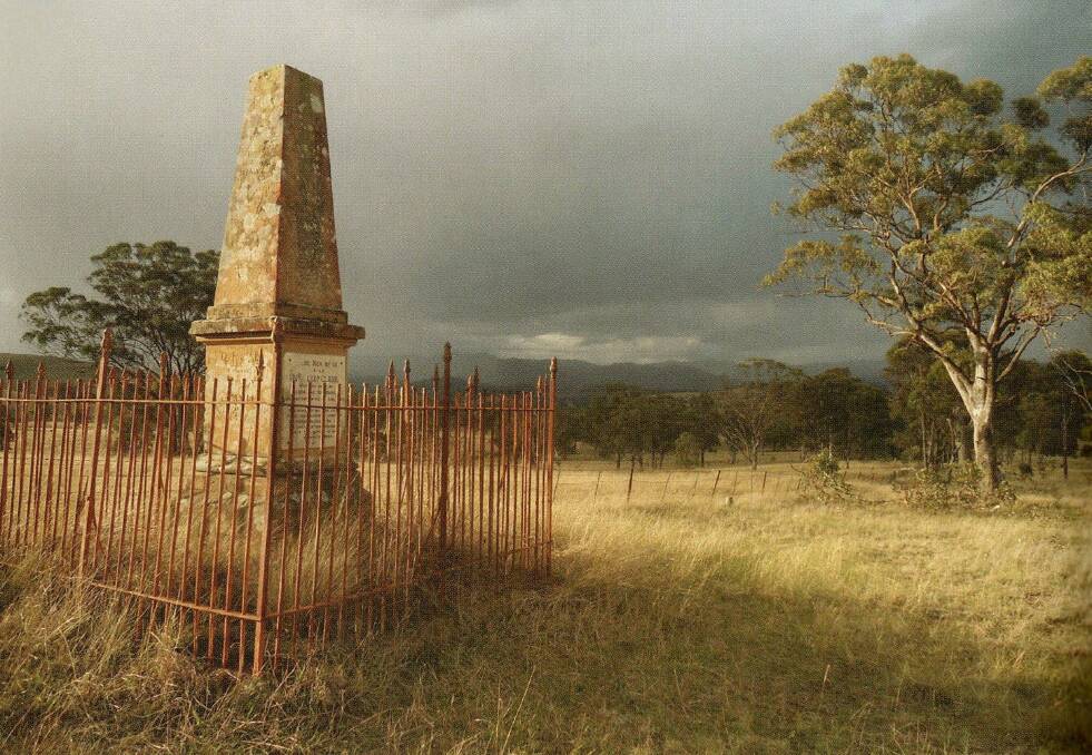 Lonely: The unknown Peter Clark memorial near Blandford in the Upper Hunter. Picture: Greg Powell