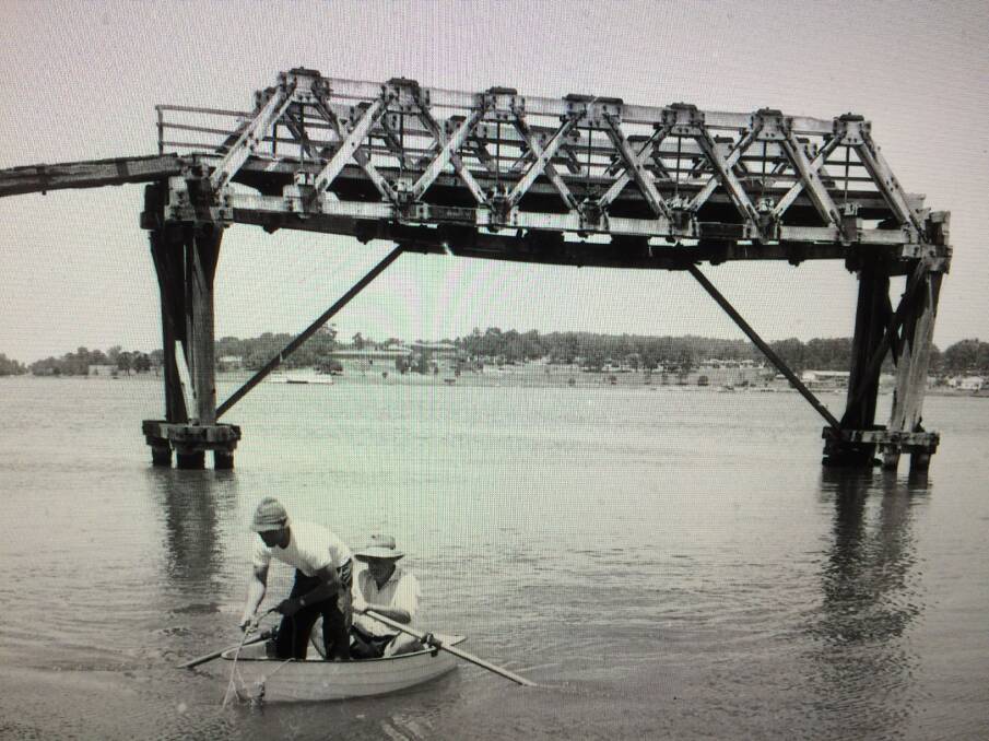 THE LAST STAND: The Speers Point Park footbridge moments before its demolition. Pictures: Cultural Collections, University of Newcastle 