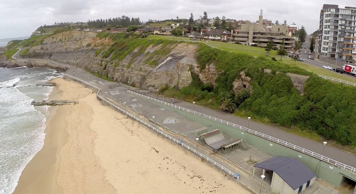 The existing skate park at South Newcastle beach.