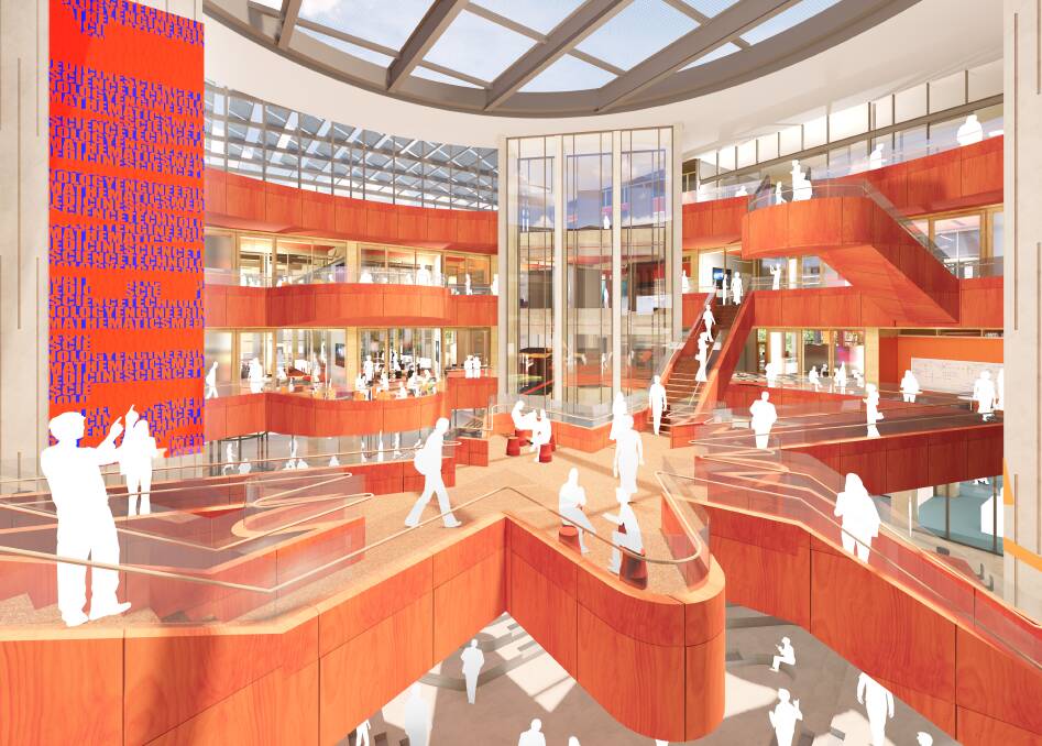 An artist's impression of the interior of the STEMM building.