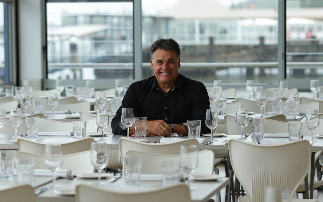 QUESTIONS: Neil Slater at Scratchley's restaurant on the harbour.