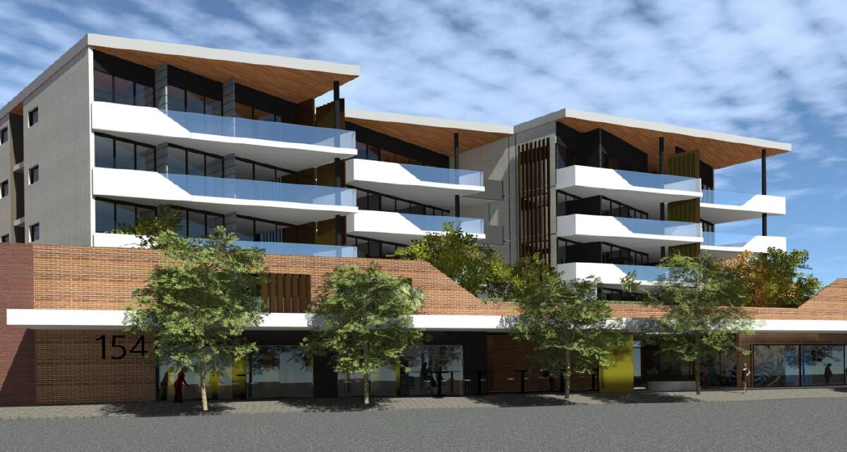 The five-storey building proposed for opposite the Mayfield Coles.