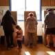 DECISION TIME: Voters at Belmont Scout Hall this week. Picture: Max Mason-Hubers