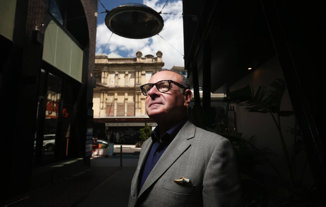 Greg Khoury outside the Victoria Theatre, which is scheduled to reopen in two years after an extensive renovation. Picture by Simone De Peak