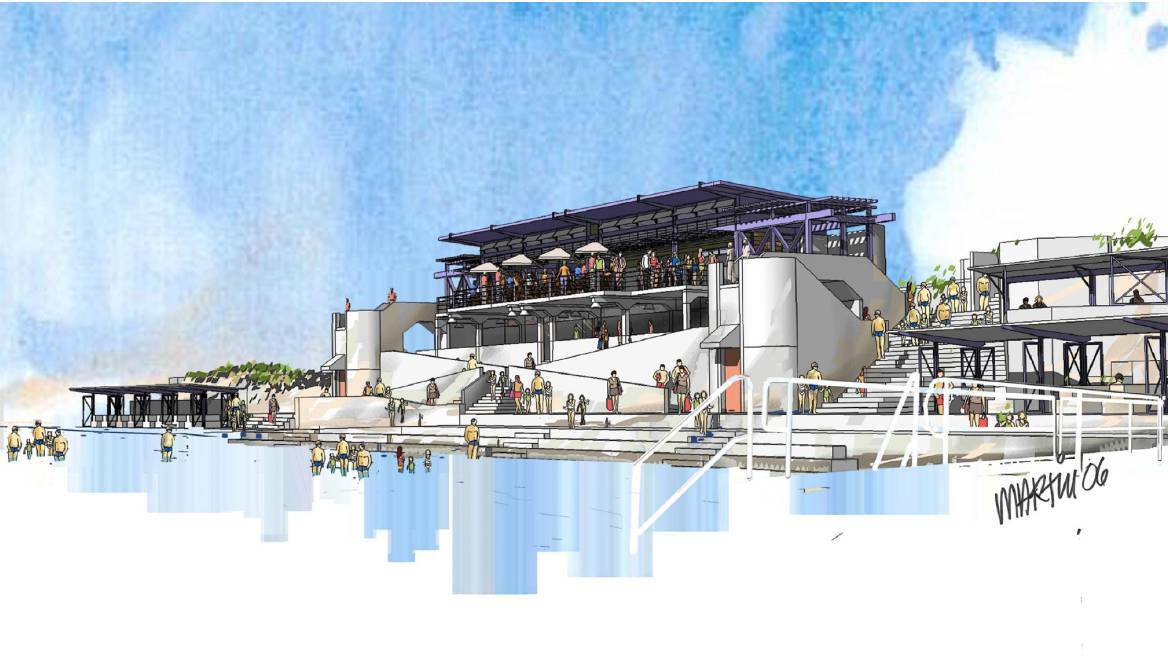 NEW LOOK: A concept design from the Merewether baths expressions of interest document.