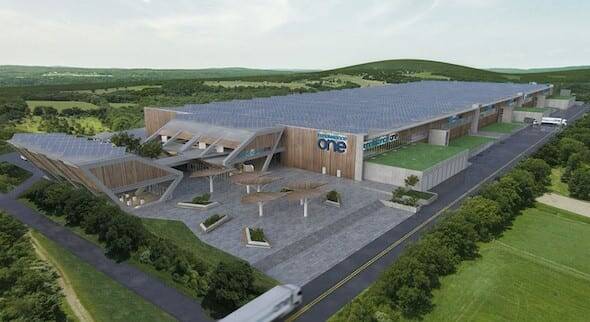 An artist's impression of what the battery plant could look like. Picture: Energy Renaissance