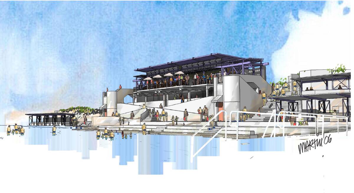 BOLD: A concept design from the Merewether Oceans Baths expressions of interest tender document. 