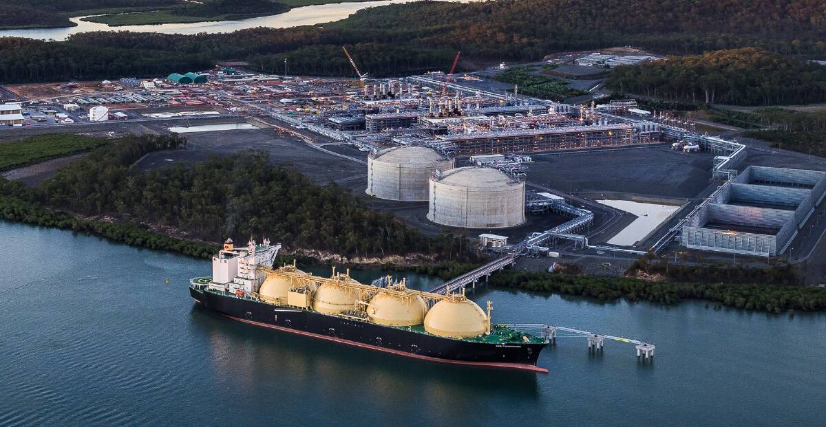 COMING AND GOING: A Japanese LNG tanker takes on gas at an export terminal in Gladstone in 2016. The Voctorian government knocked back a similar gas import dock on the Mornington Peninsula last week.