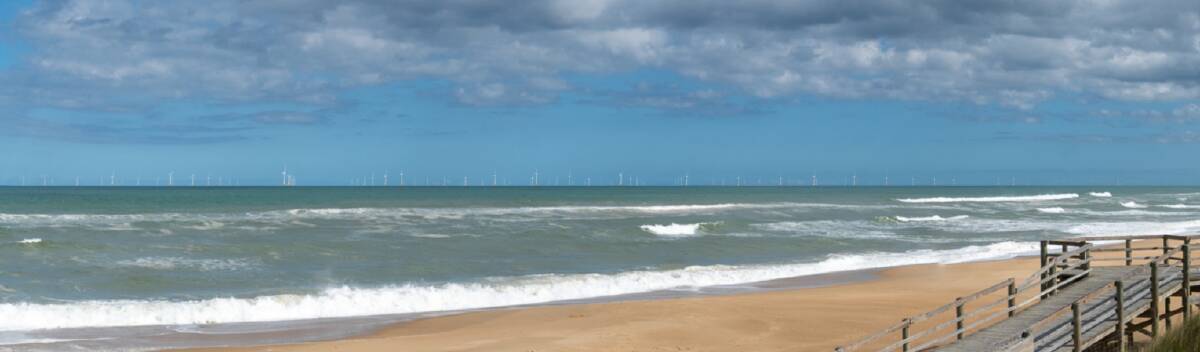 VISIBLE: A visual simulation of the Gippsland wind farm prepared by BlueFloat.