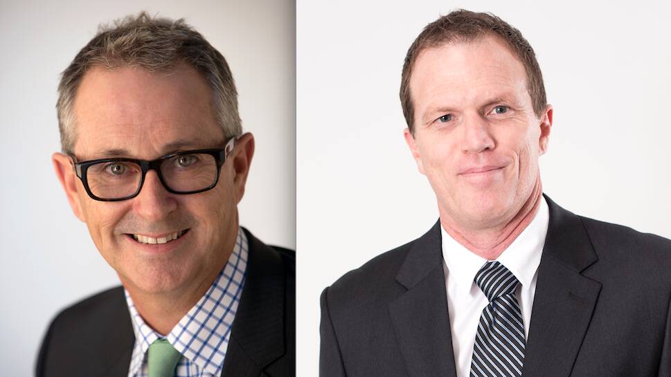 NEW ROLES: Glenn Thornton and Paul Brown will join Port of Newcastle's executive team next week.