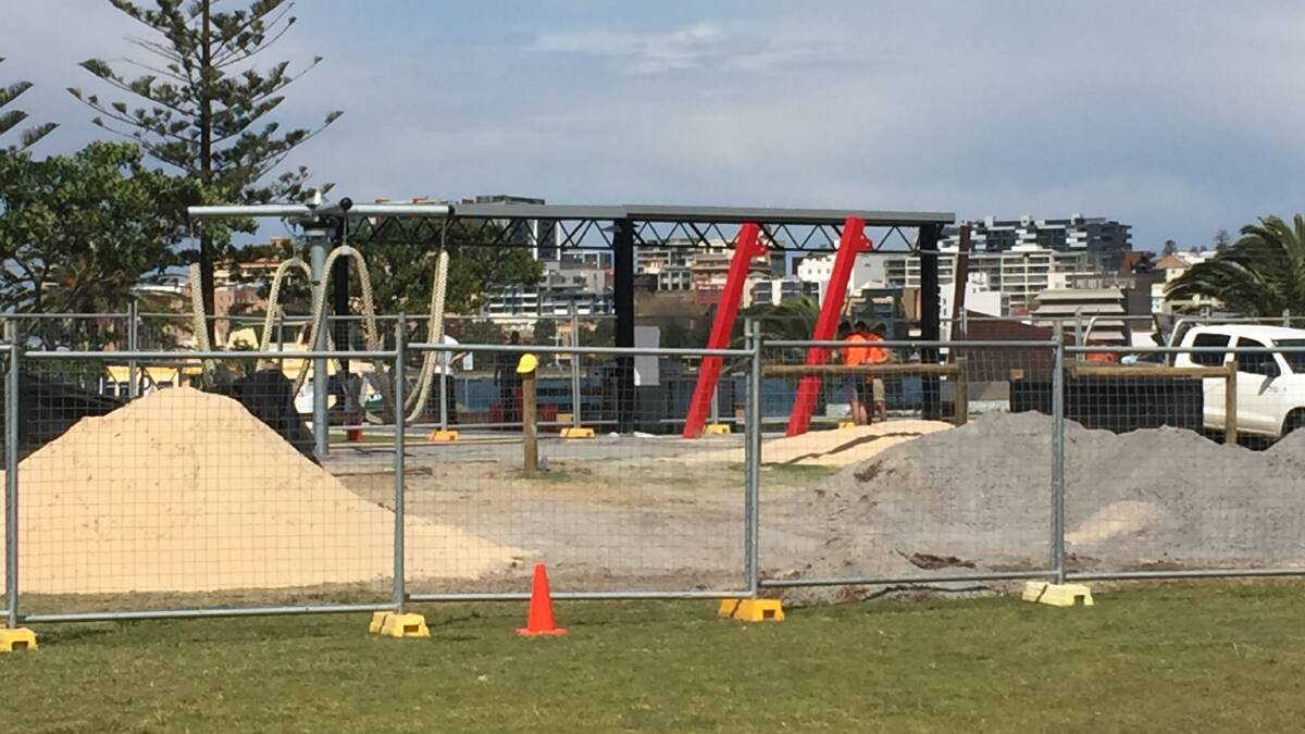 The playground has been fenced off and will be closed until early next month.