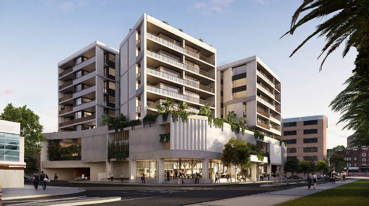 APPROVED: An artist's impression of the Doma development in Merewether Street, which now incorporates part of the old rail corridor. 