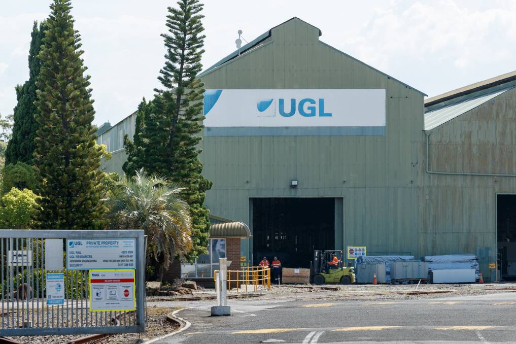 UGL's Broadmeadow workshop at Broadmeadow on Monday. Picture by Max Mason-Hubers