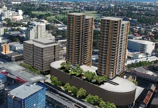Doma's twin-tower residential and commercial project at the Store site.
