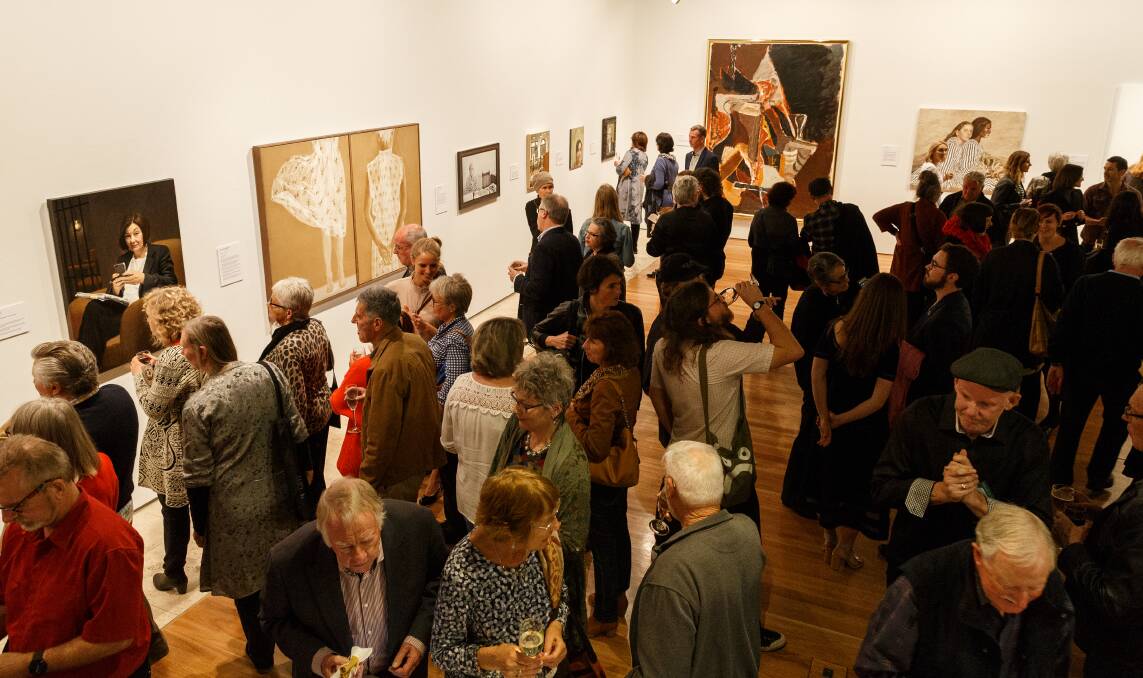 OUT OF SPACE: The crowd at the 2018 Kilgour Prize. Picture: Max Mason-Hubers 