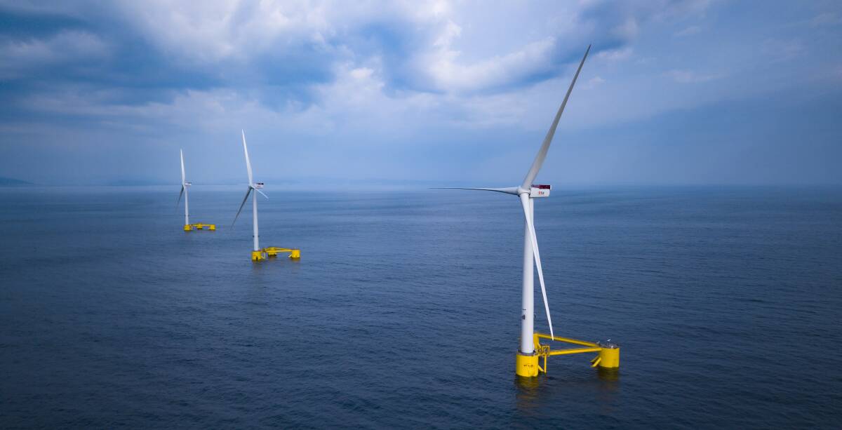Floating turbines make up only a small fraction of offshore wind generation. Picture: DOCK90/Principle Power