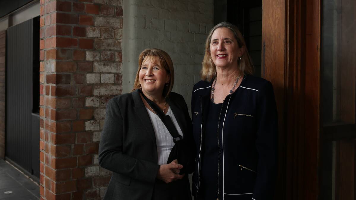 CREATING HISTORY: Liberal candidates Katrina Wark and Jenny Barrie are poised to be among nine women on the 13-member Newcastle council. Picture: Simone De Peak