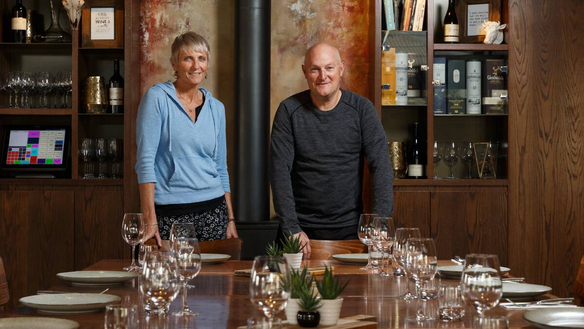Owners Tony and Sandra Dart in the Burwood Inn restaurant in 2020.