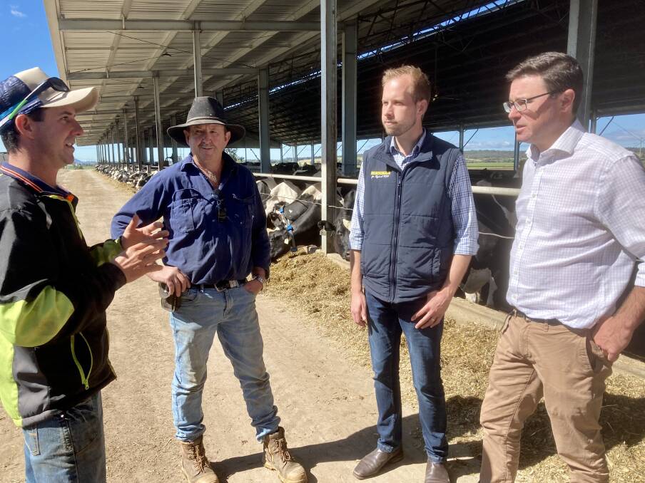 WELL WORN: James Thomson's jacket meets dairy farmers at Scotts Flat.