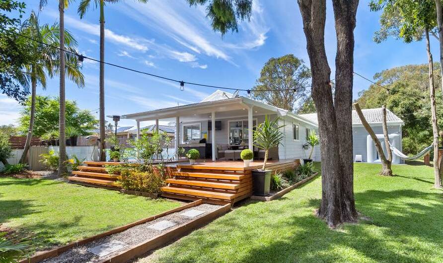 SEVEN FIGURES: This renovated house in King Street, Hillsborough, sold for a suburb record of $1.021 million last week after the owners paid $476,000 for it three years ago.