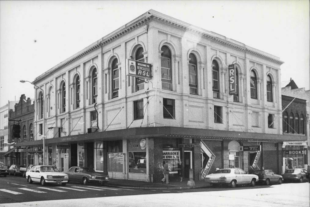 FORMER HOME: Newcastle RSL Club on the corner of King and Perkins streets in 1961.