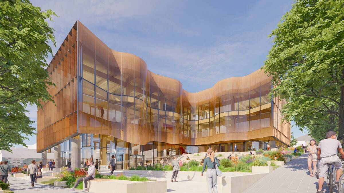 An architect's impression of the Central Coast Campus. Image supplied