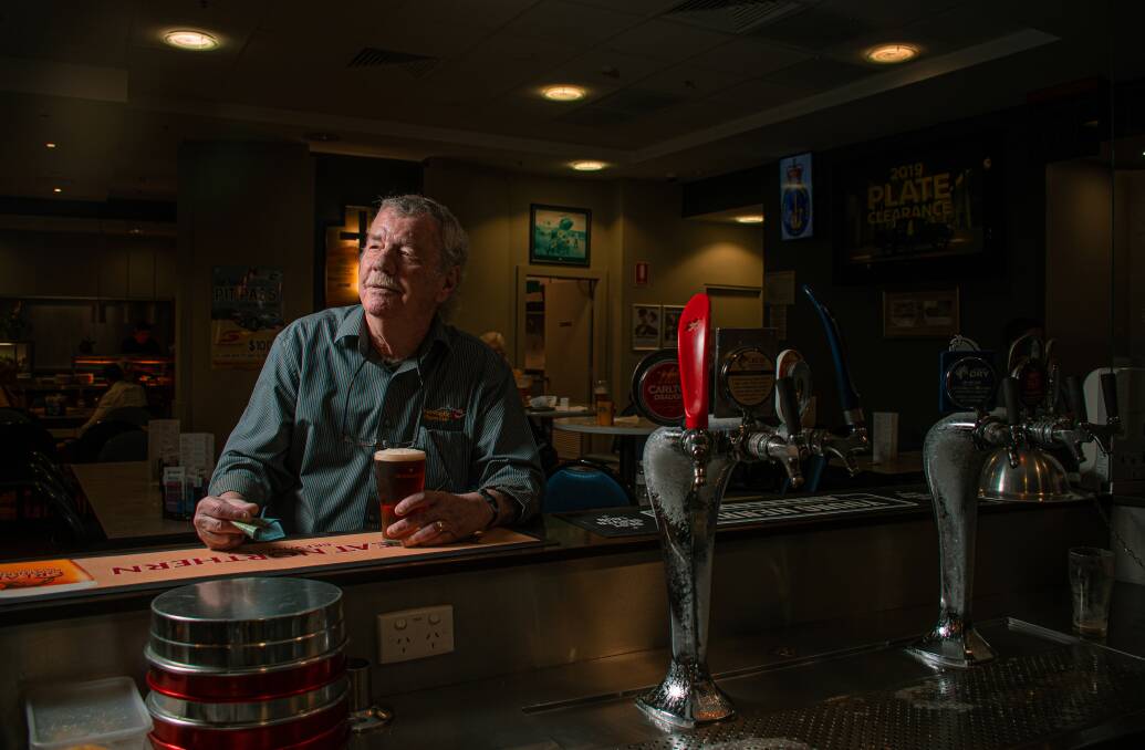 FAREWELL: East end resident and City of Newcastle RSL Sub-branch member Gary Atchison at the Diggers club bar on Tuesday afternoon. Picture: Simon McCarthy