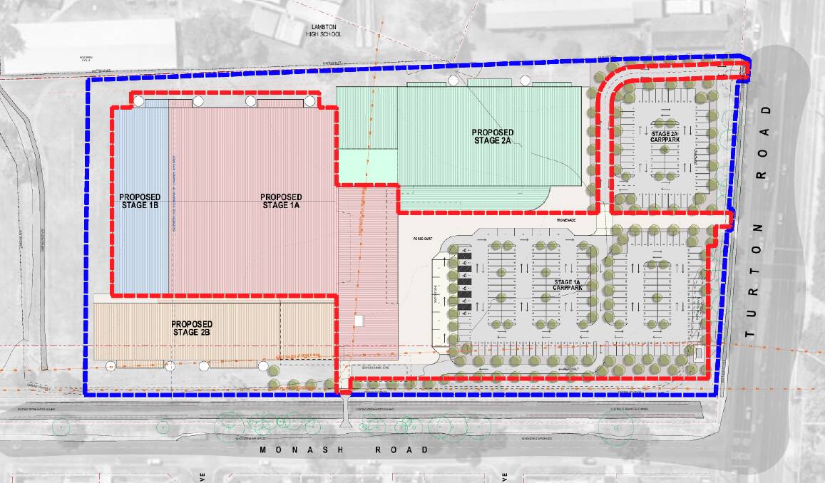 A staging plan of the proposed indoor basketball stadium. Image supplied