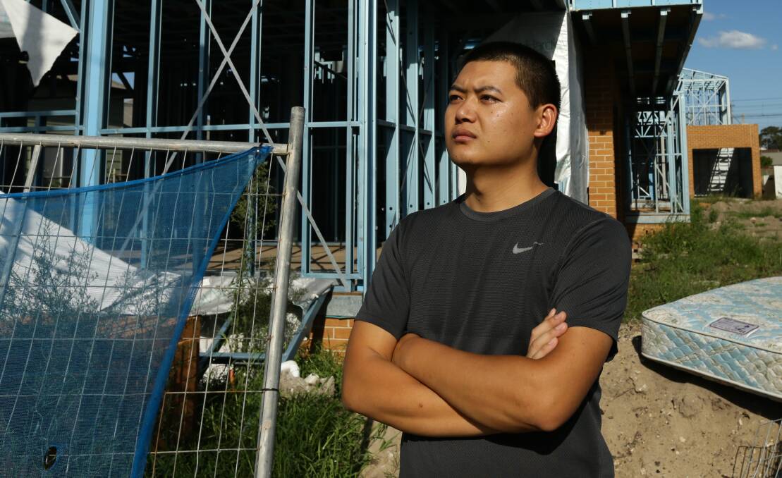 DEVASTATED: Plasterer Barry Huang did four jobs simultaneously for Sehez Group at the end of last year and has lost about $150,000. Picture: Jonathan Carroll 