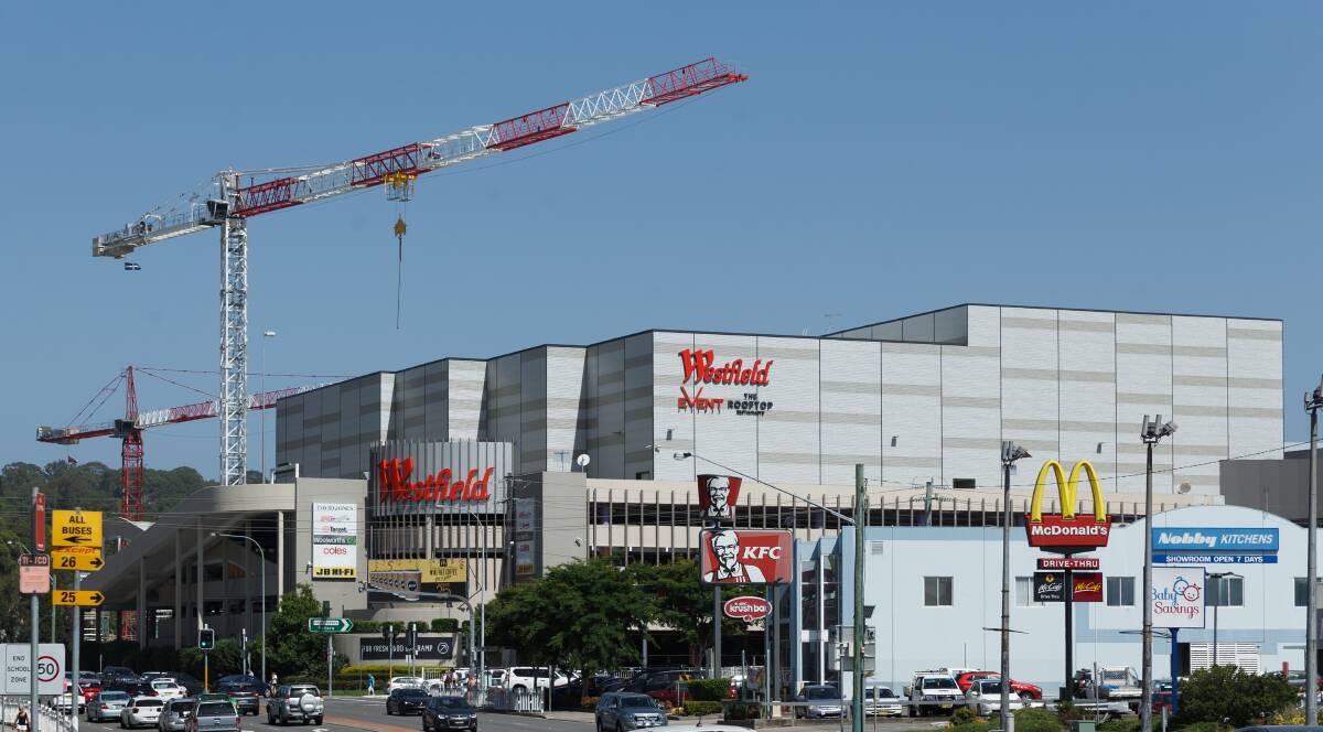 CHANGES: Westfield Kotara's redevelopment is expected to be finished this year. 