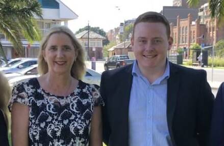 RUNNING: Jenny Barrie and Blake Keating after being named as Liberal party state election candidates in 2019.