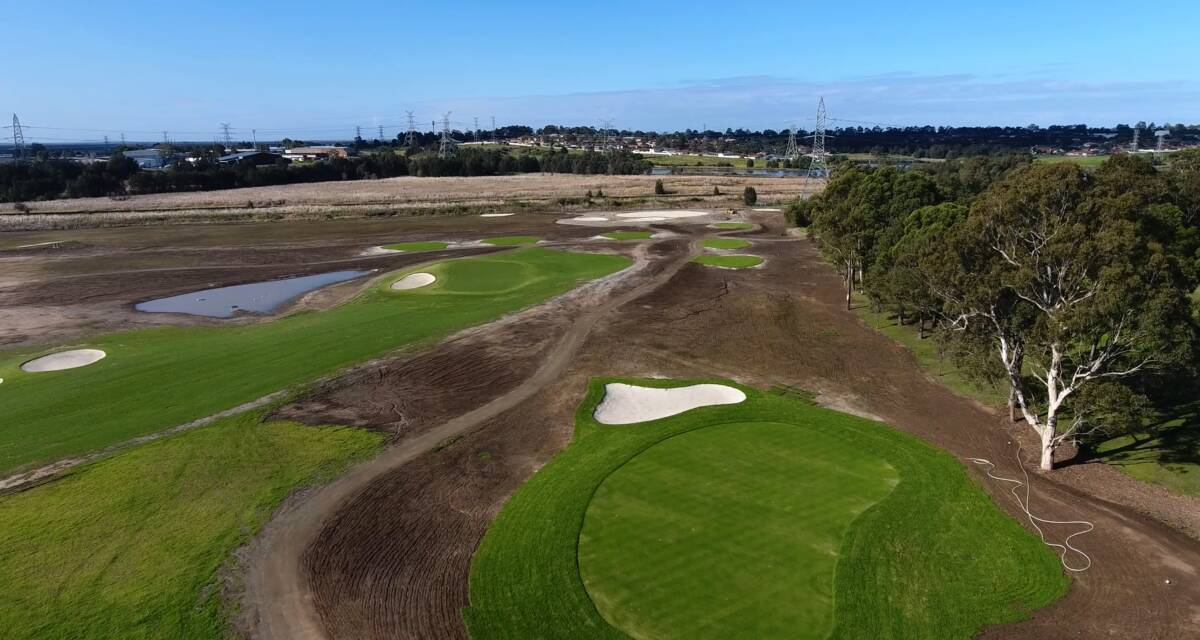New holes under construction at Shortland Waters.