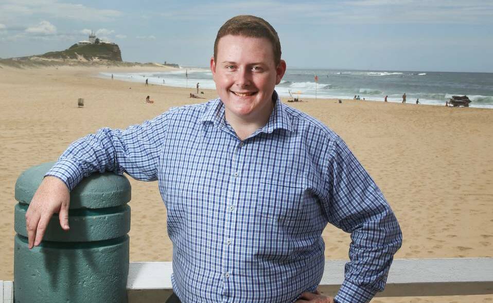 Council hopeful and University of Newcastle Liberal Students president Blake Keating in 2019. 